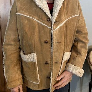 Western Outdoor Shop - Sears Sheepskin Coat Unisex Size L --- Sand Color